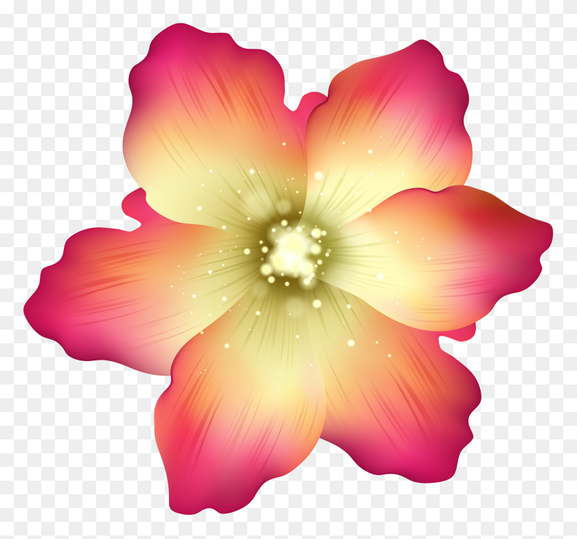 6000x5577 Deco Flower Png Transparent Clip Art - Flower Transparent Clipart