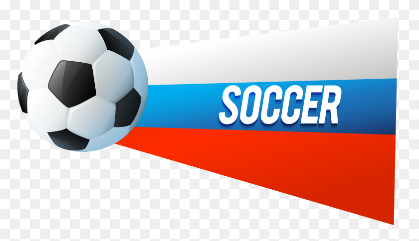 8000x4350 Deco Russian Flag With Soccer Ball Png Clip Gallery - Russian Flag Clipart