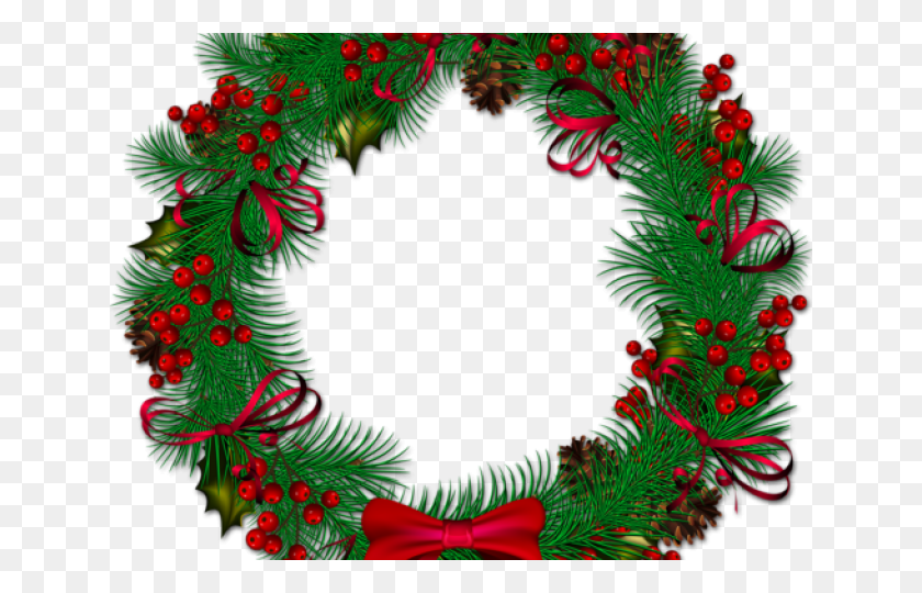 640x480 Decorate Clipart Wreath - Holiday Wreath Clip Art