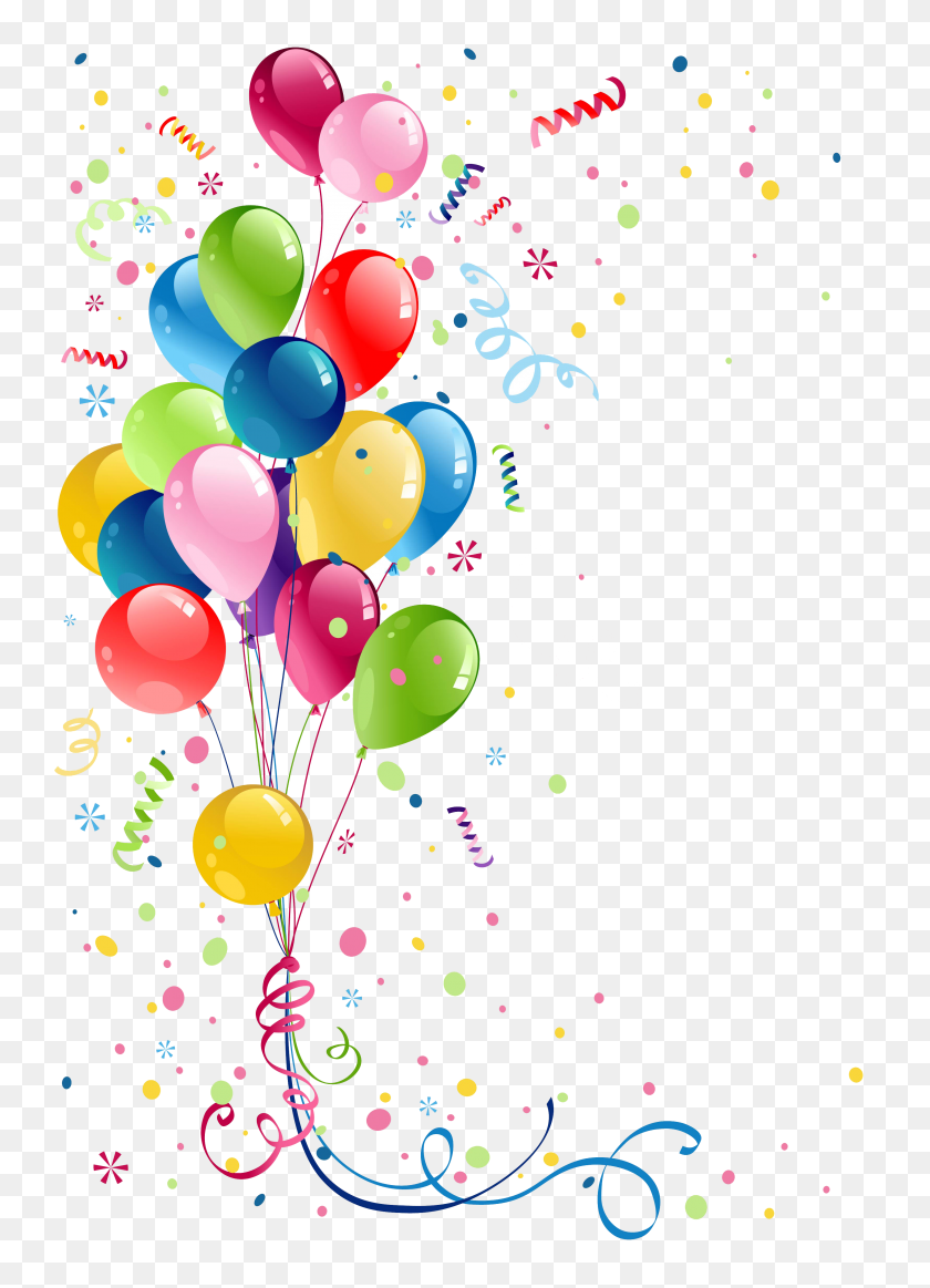 3307x4677 Decoration Birthday, Happy - Party Confetti PNG