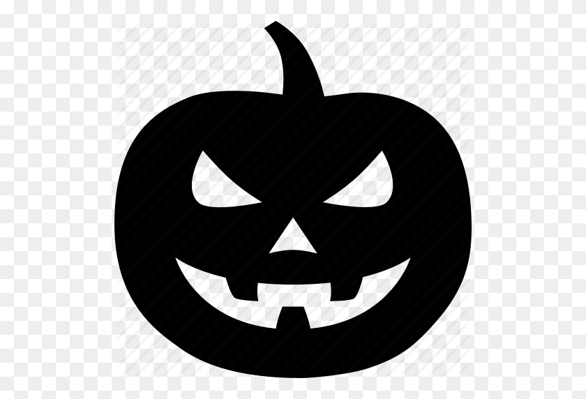 512x512 Украшение, Хэллоуин, Праздник, Джек, Фонарь, O, Pumpkn - Jack O Lantern Черно-Белый Клипарт