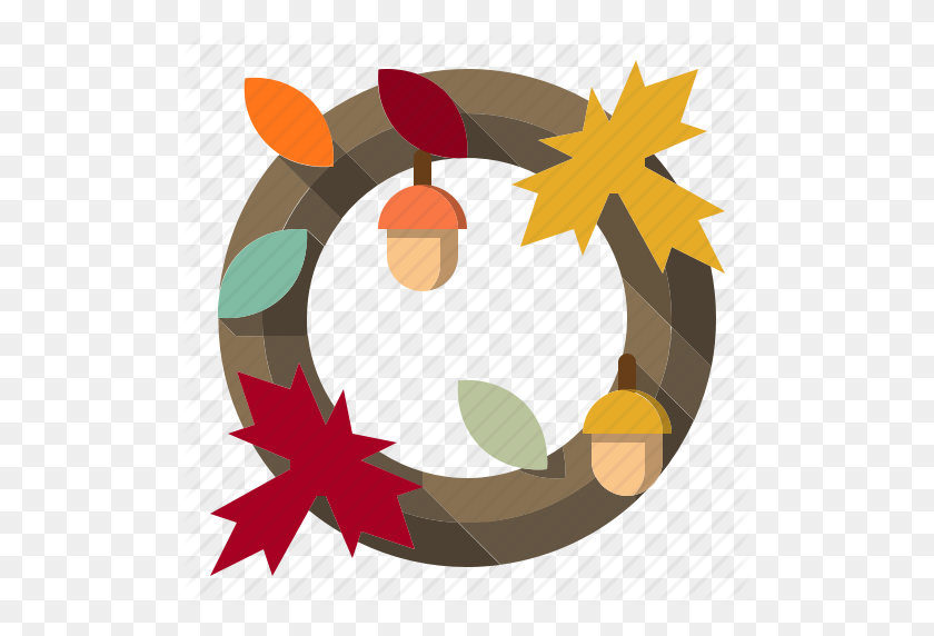 512x512 Decorations, Garland, Wreath Icon - Fall Wreath Clip Art