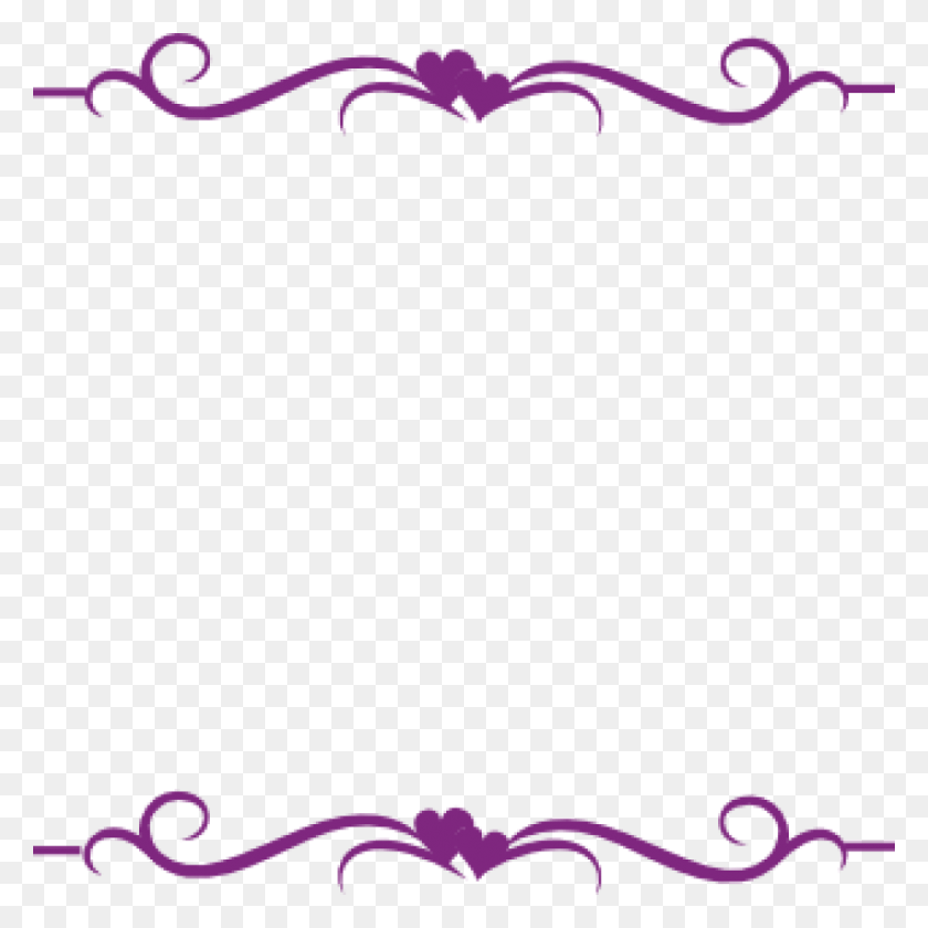 1024x1024 Скачать Бесплатный Клипарт Декоративные Бордюры - Фиолетовый Бордюр Клипарт