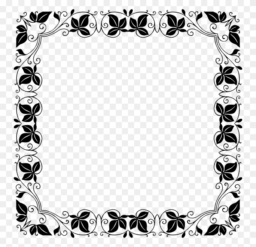 750x750 Decorative Borders Borders And Frames Picture Frames Calligraphic - Stained Glass Window Clipart
