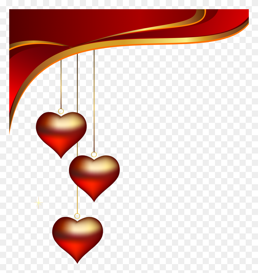2200x2340 Decorative Hearts Pendants Element Png Gallery - PNG Images