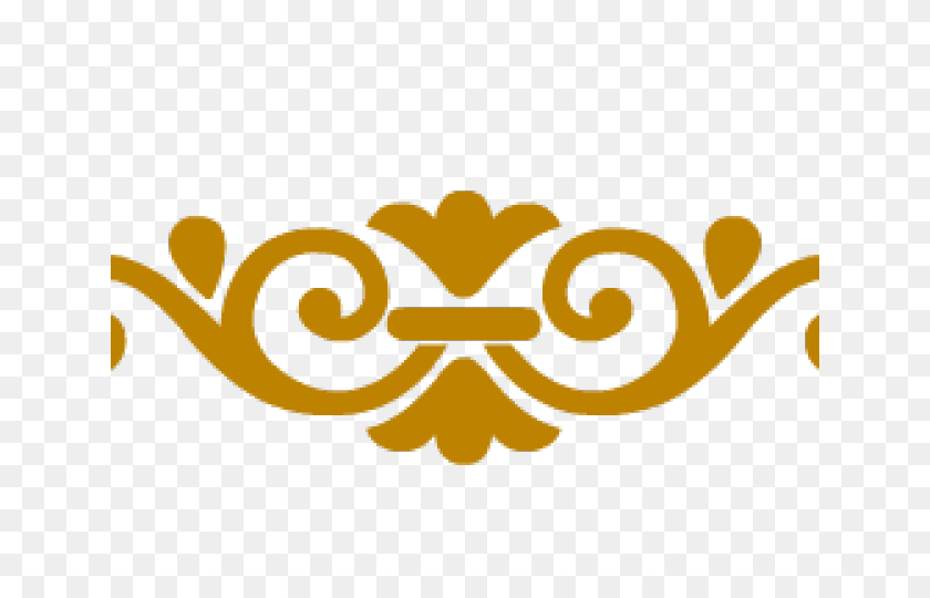 640x480 Decorative Line Gold Clipart Png - PNG Gold