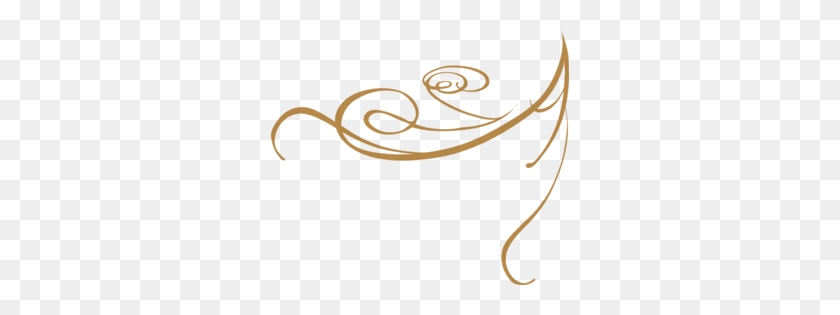 298x255 Decorative Line Gold Png Transparent Images - Squiggly Lines PNG