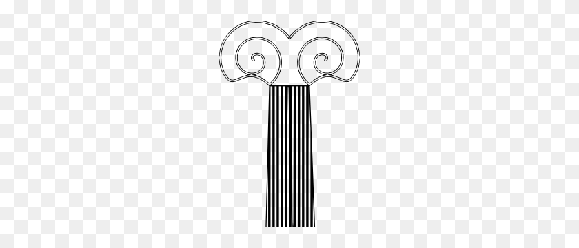 204x300 Decorative Pillar Clip Art - Roman Columns Clipart