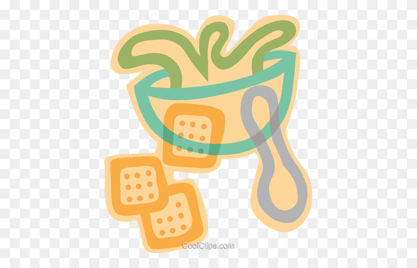 419x480 Decorative Symbol, Cereal Bowl Royalty Free Vector Clip Art - Cereal Clipart