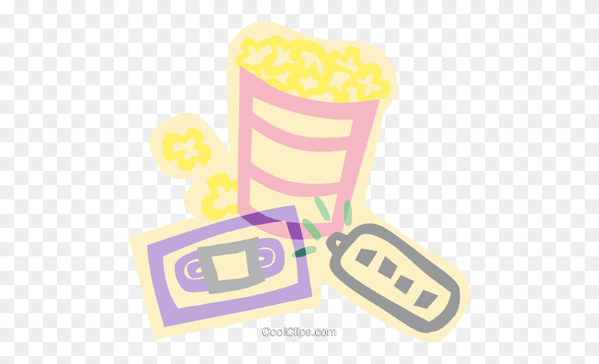 480x451 Decorative Symbol, Video Time, Popcorn Royalty Free Vector Clip - Popcorn Clipart Transparent