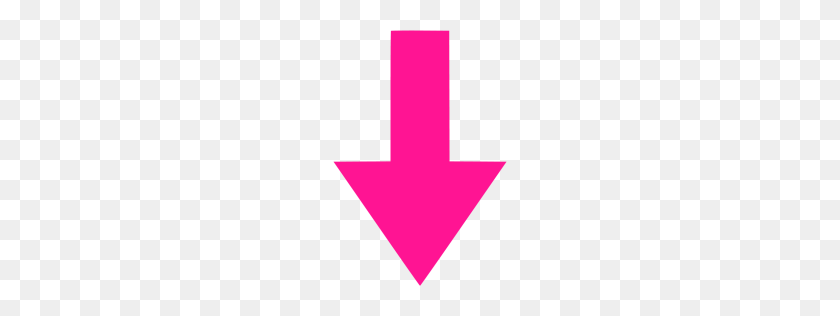 256x256 Icono De Flecha De Color Rosa Profundo - Flecha Rosa Png