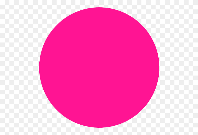 512x512 Deep Pink Circle Icon - Pink Circle PNG
