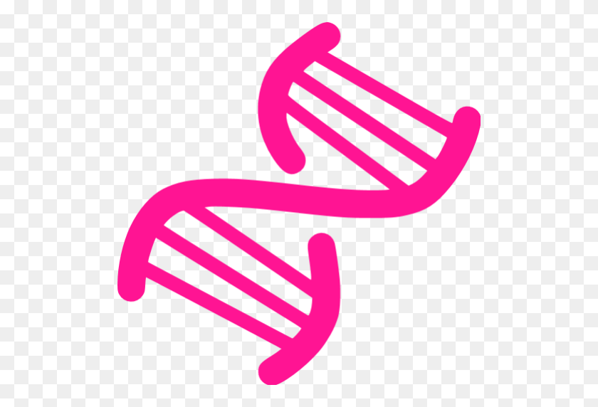 512x512 Deep Pink Dna Helix Icon - Helix Clipart