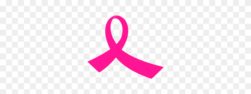 256x256 Deep Pink Ribbon Icon - Free Pink Ribbon Clip Art