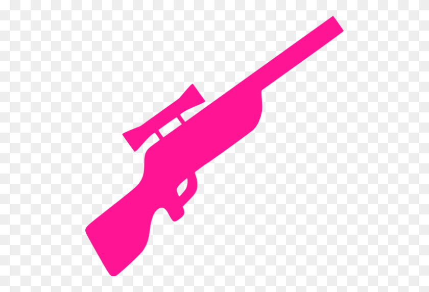 512x512 Иконка Темно-Розовой Снайперской Винтовки - Снайперская Винтовка Клипарт
