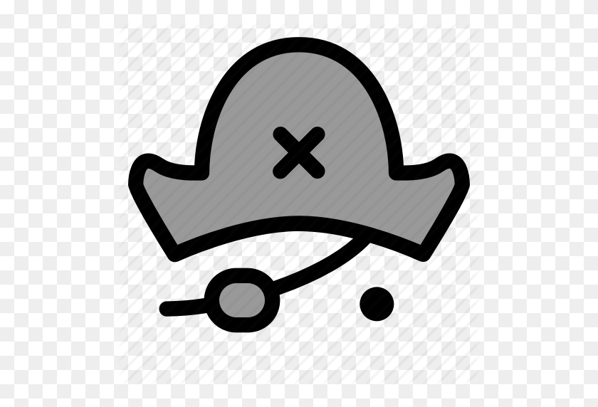 512x512 Глубоководный Пират, Смайлик, Пират, Пиратская Шляпа, Пираты, Значок Пользователя - Пиратская Шляпа Png