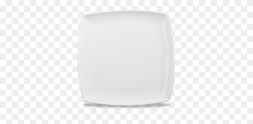 354x354 Deep Square Plate Churchill China - White Plate PNG