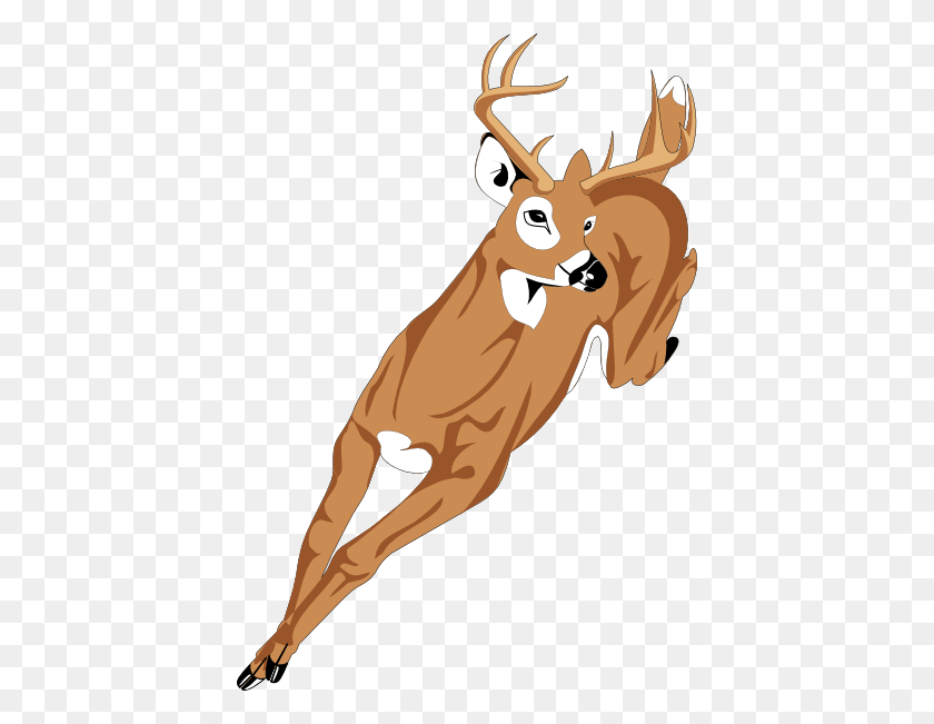 414x591 Deer Clip Art - Deer Horns Clipart