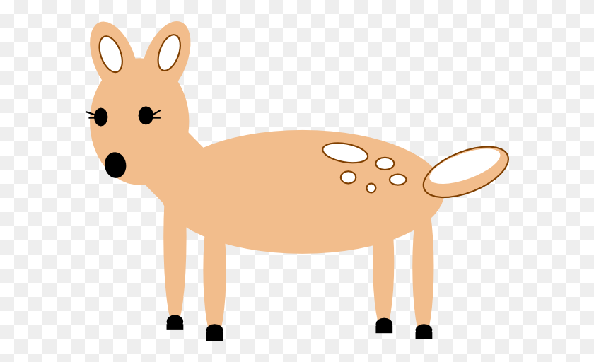 600x452 Deer Doe Clip Art - Doe Clipart