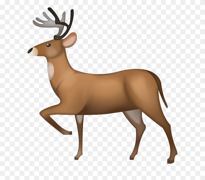 686x677 Deer Emoji - Deer PNG