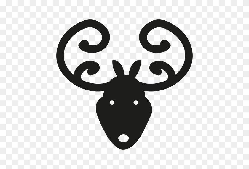 512x512 Deer Head Icon Silhouette - Deer Head PNG