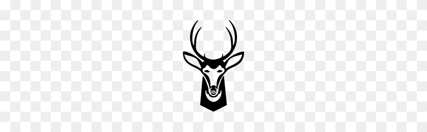 200x200 Deer Head Icons Noun Project - Deer Head Silhouette PNG