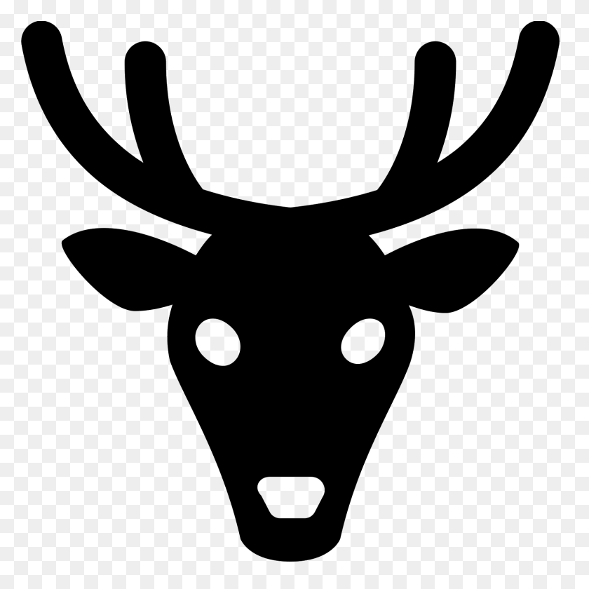 1600x1600 Deer Icon - Deer Skull PNG