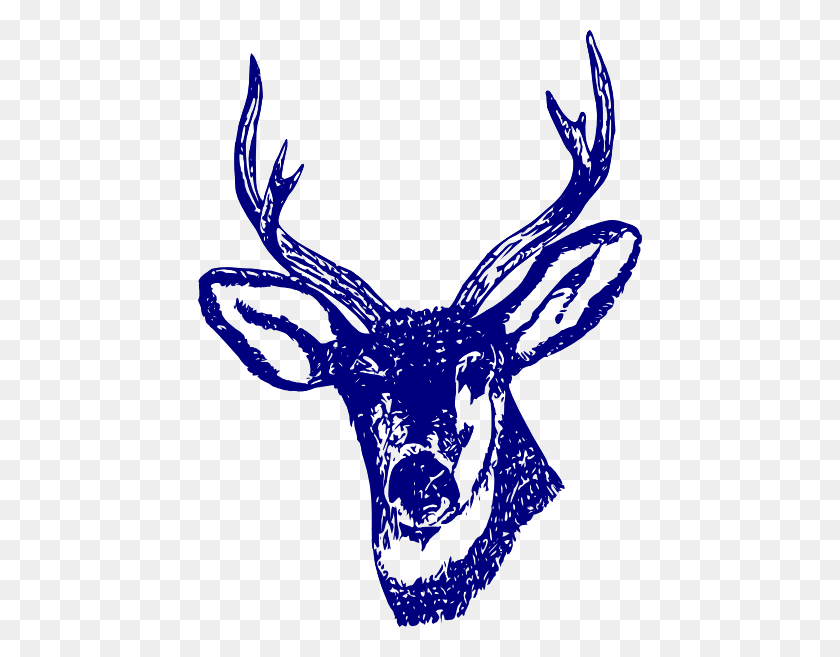 444x597 Deer Sea Png, Clip Art For Web - Doe Head Clipart