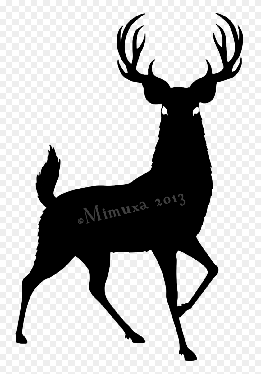 1280x1881 Deer Silhouette - Potty Training Clipart