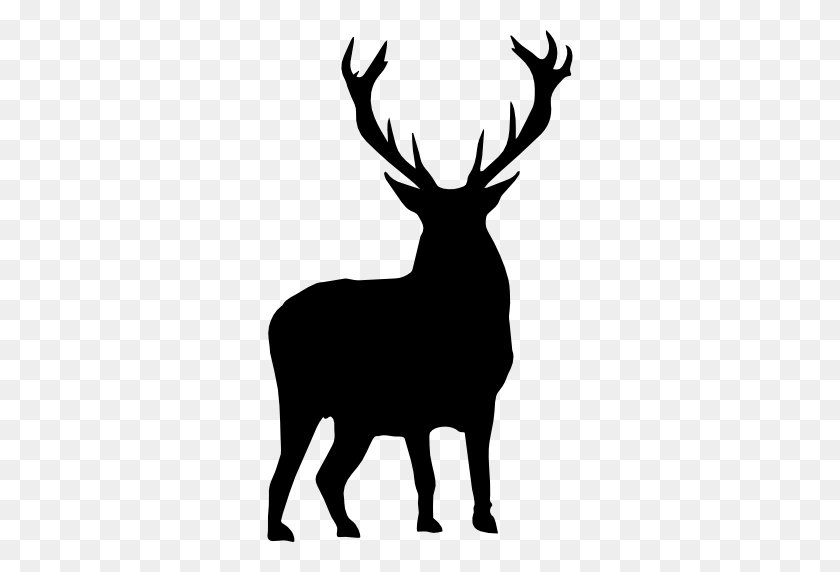 512x512 Deer Silhouette - Deer Head Silhouette PNG