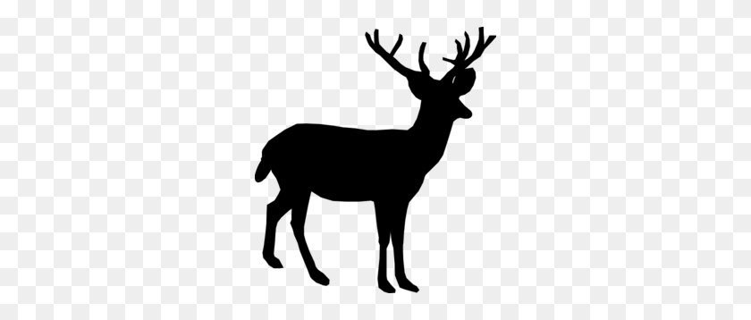 270x298 Deer Silhouette Clip Art - Santa Silhouette Clipart