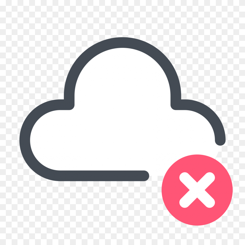 1600x1600 Delete From Cloud Icon - Cloud Icon PNG