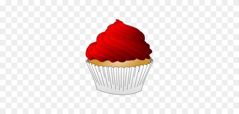 313x340 Delicious Cupcakes Frosting Icing Red Velvet Cake Muffin Free - Muffin PNG