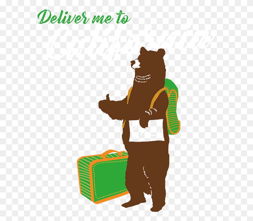 675x675 Deliver Me To California Bear Stock Transfer - California Bear PNG