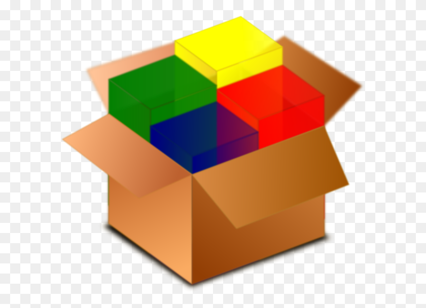 600x548 Поставляемая Коробка Картинки - Коробка Для Игрушек Клипарт