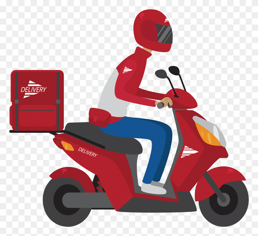 3248x2947 Delivery Clipart Delivery Scooter - Scooter PNG