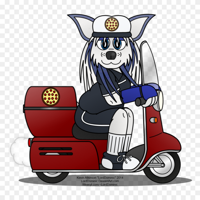 894x894 Delivery Clipart Delivery Scooter - Vespa Clipart