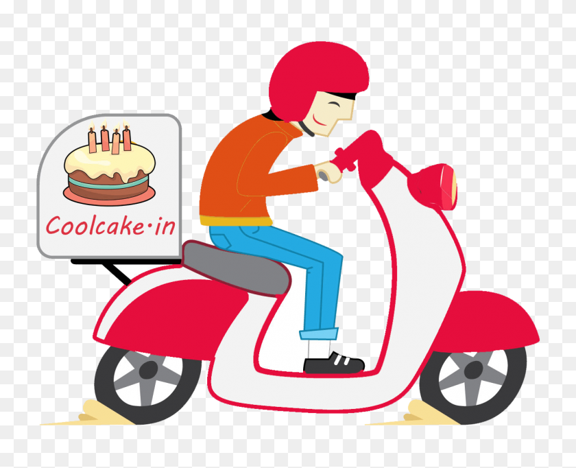 1293x1032 Delivery Clipart Delivery Scooter - Midnight Clipart