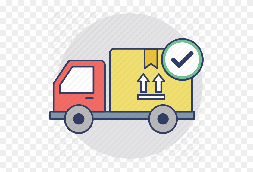 512x512 Delivery Confirmation, Delivery Success, Delivery Truck, Order - Delivery Truck Clipart