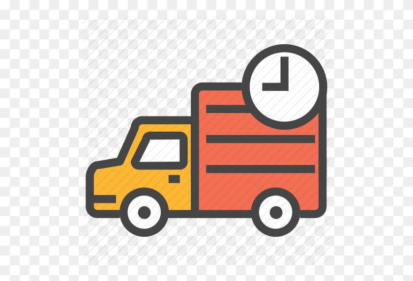 512x512 Delivery, Delivery History, Fast Truck, On Time Delivery, Service - Truck Icon PNG