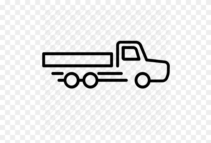 512x512 Delivery, Flatbed, Stack, Stake Truck, Truck Icon - Flatbed Tow Truck Clip Art