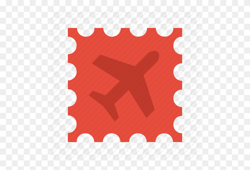 512x512 Delivery, International, Order, Plane, Postage, Shipping, Stamp Icon - Postage Stamp PNG
