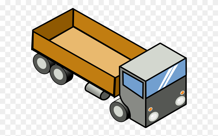 600x464 Delivery Truck Clipart - Big Truck Clipart