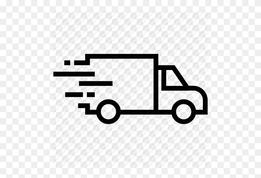 512x512 Delivery Truck, Delivery Van, Fast Delivery, Shipping, Shopping Icon - Delivery Truck PNG