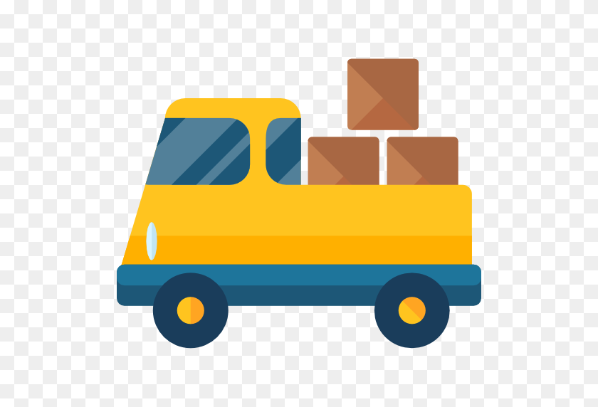 512x512 Delivery Truck Free Vector Icons Designed - Delivery Van Clipart