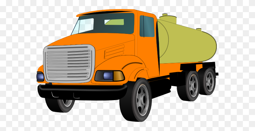 600x373 Delivery Truck Line Art - Rhino Clipart