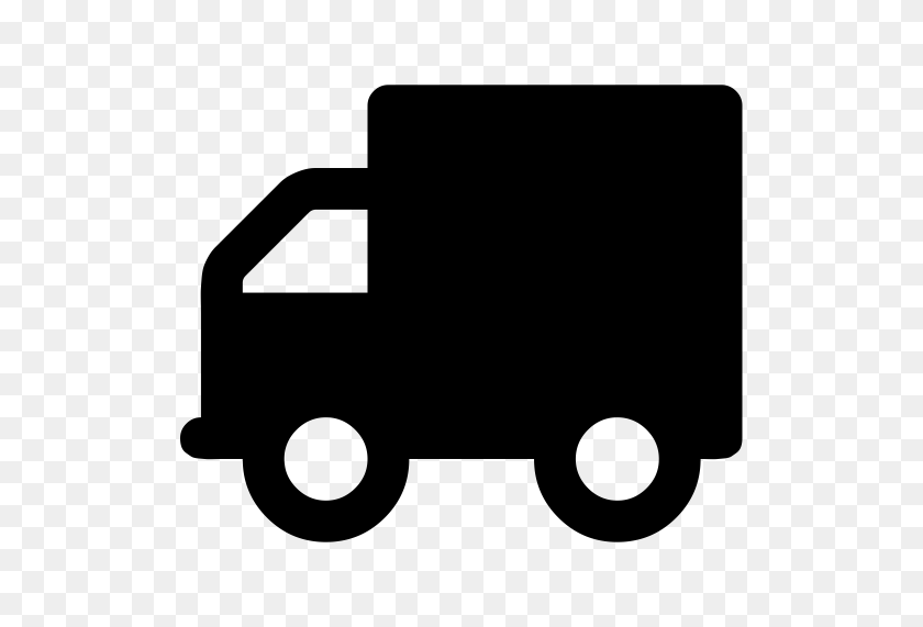 512x511 Delivery Truck Silhouette, Delivery Truck, Pickup Icon With Png - Pickup Truck Clipart Black And White