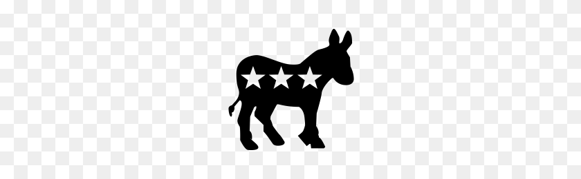 200x200 Democrat Icons Noun Project - Democrat Donkey PNG