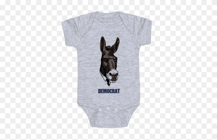484x484 Democratic Donkey Baby Onesies Lookhuman - Democrat Donkey PNG