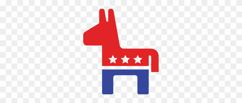 263x297 Democratic Primary Debate Ct - Democrat Donkey Clipart